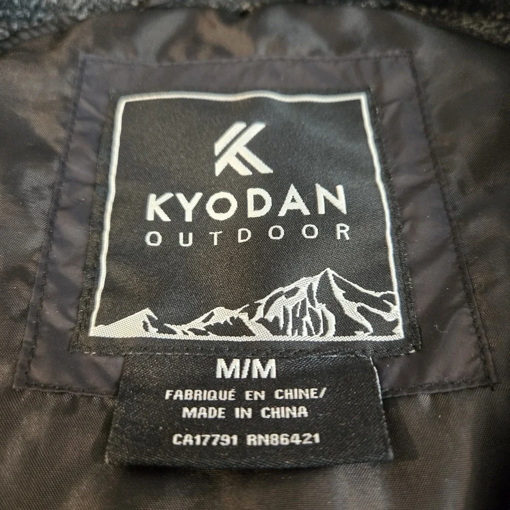 Kyodan Hybrid Jacket Womens Medium‎  Black Full Zip Stretch Puffer Outdoor